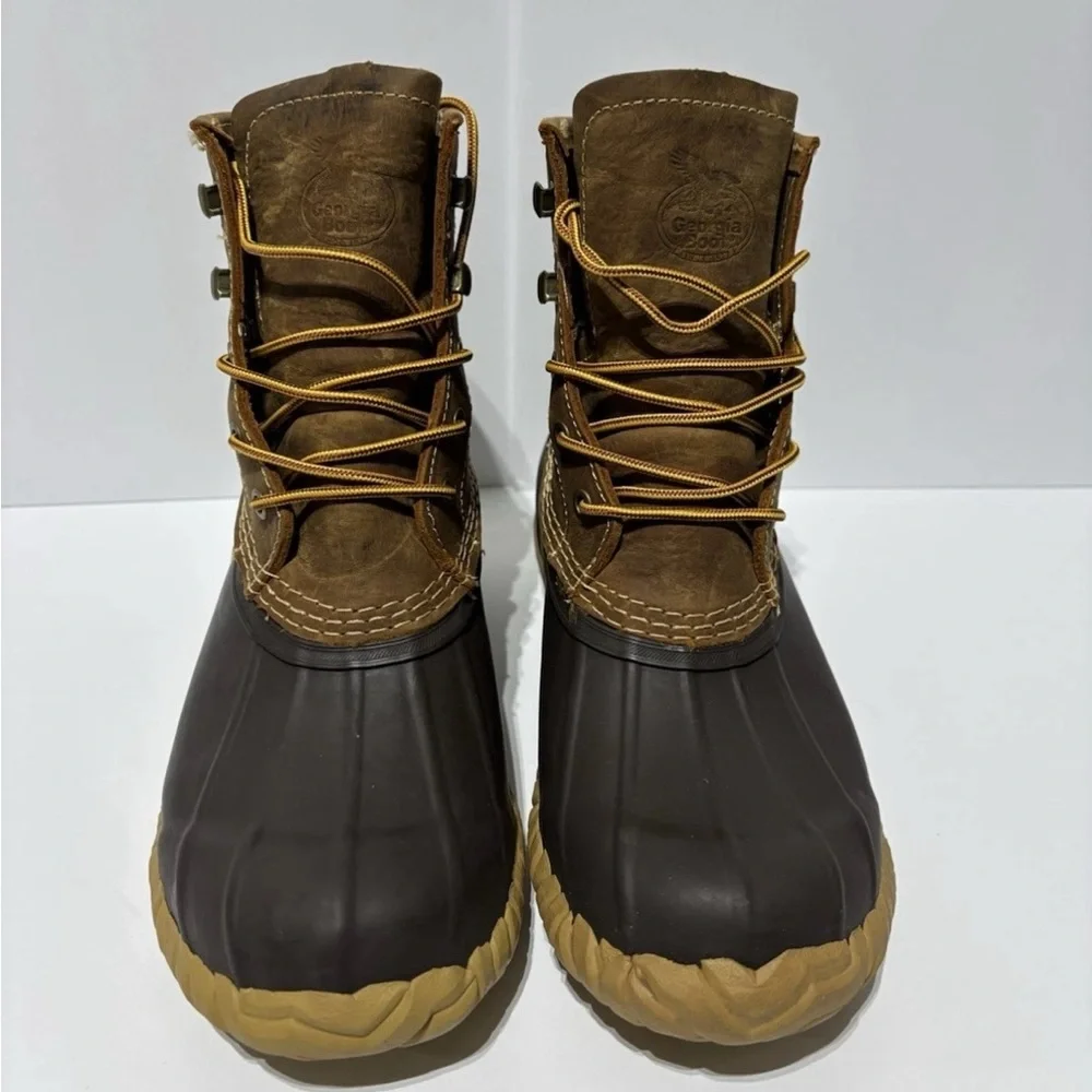 Georgia Boot Men’s Marshland, Brown Waterproof Duck Boots, Size 7 M